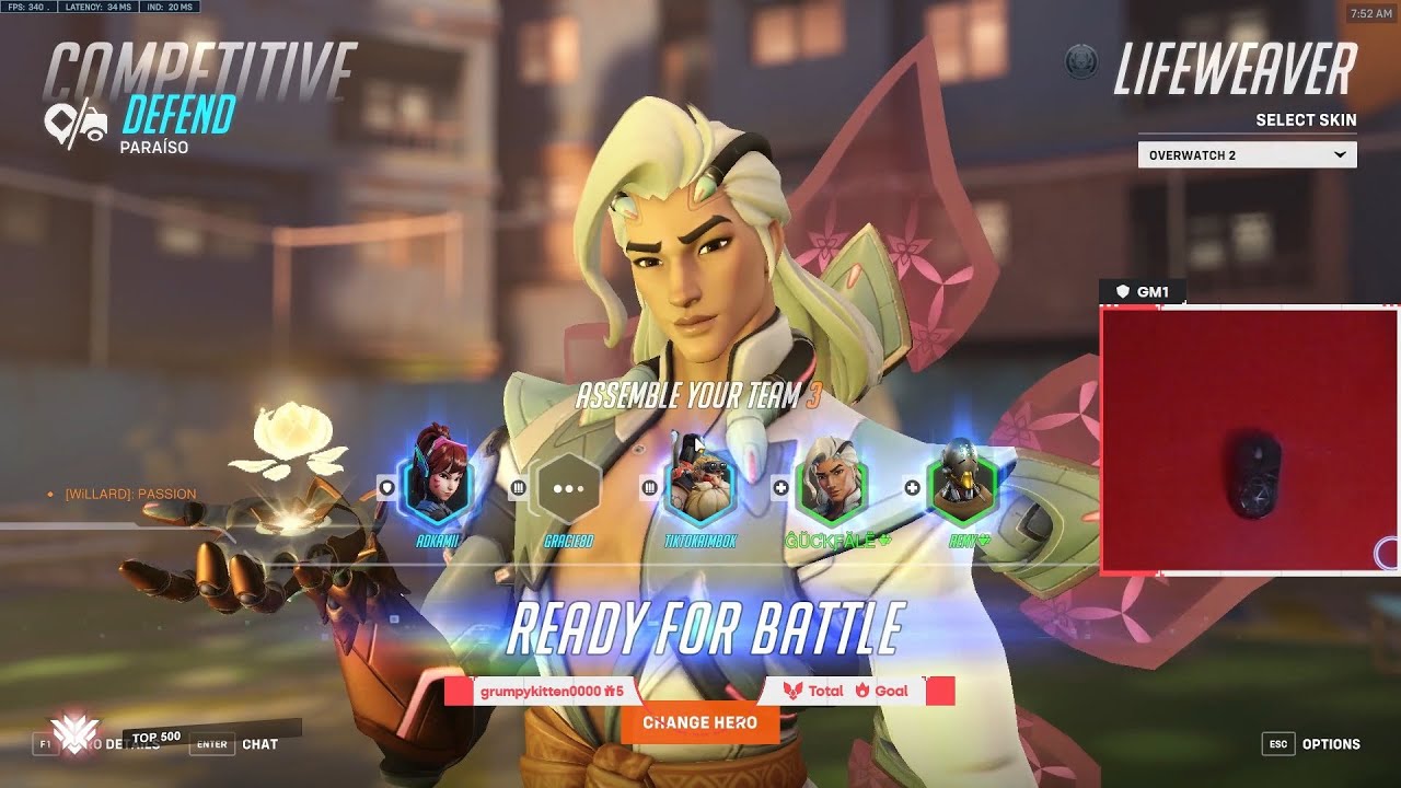 IS LIFEWEAVER INSANE?!! 24K HEAL! GALE LIFEWEAVER OVERWATCH 2 GAMEPLAY SEASON 6 TOP 500