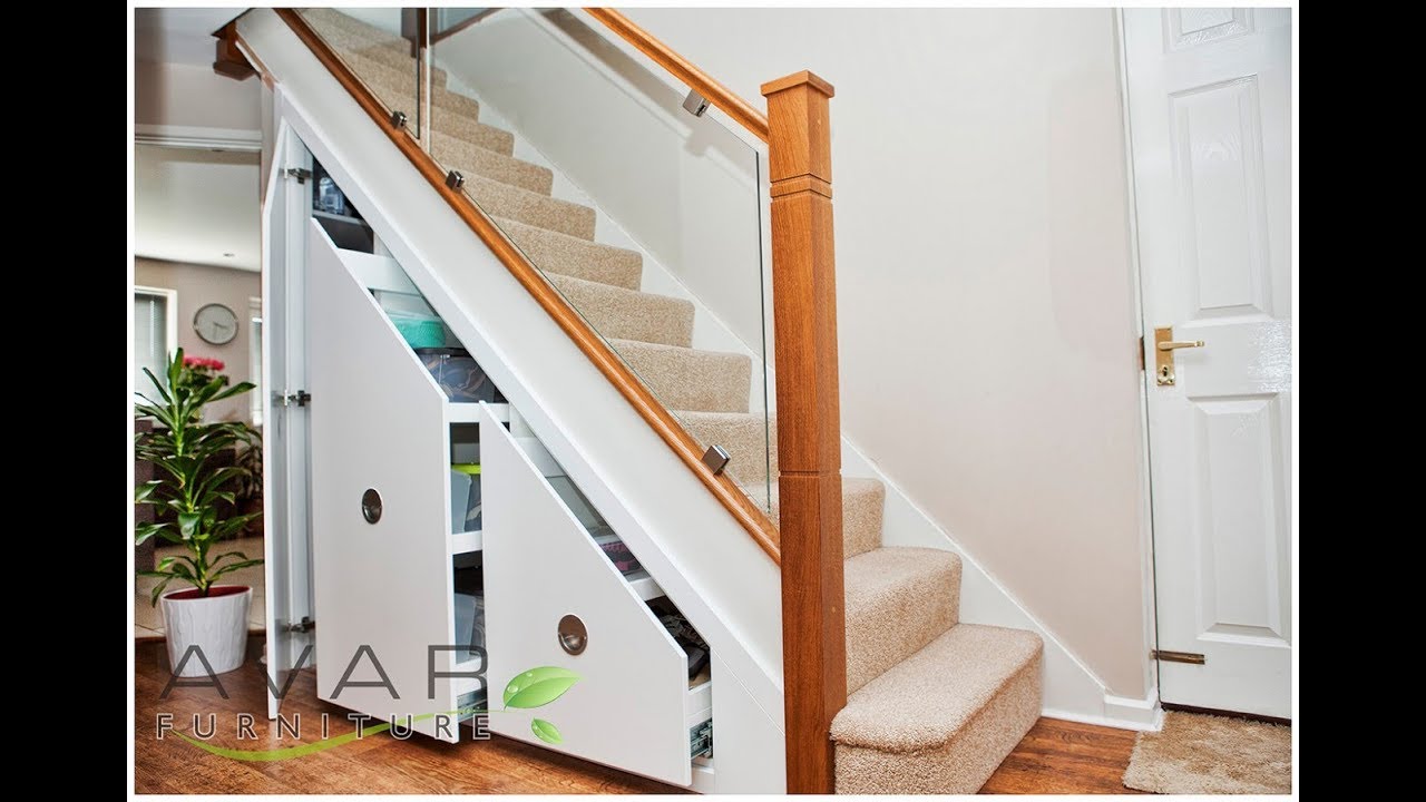 Top 40 Under Staircase Storage Design Ideas | Unit Ark IKEA Drawers Planning Basement Stair DIY 2018