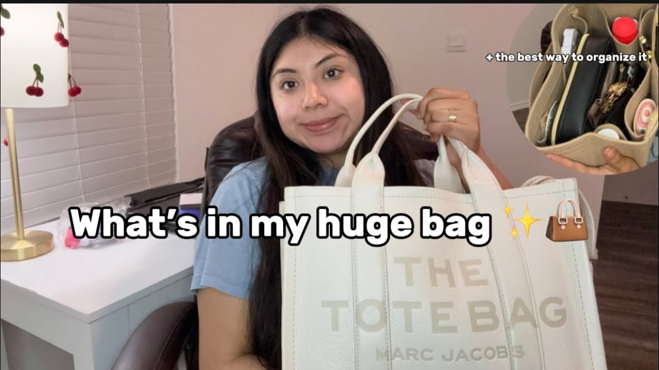 Что в моей сумке-шоппер Marc Jacobs 2025 *необходимые вещи для девушек✨👜