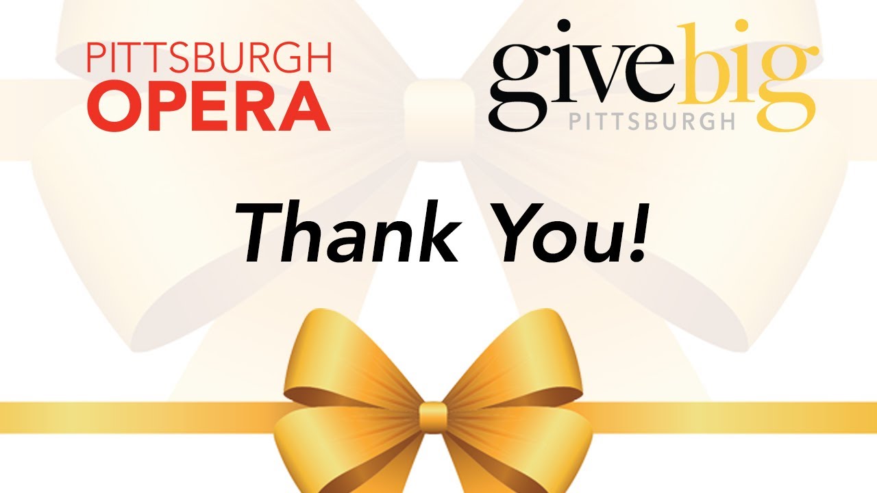Pittsburgh Opera: Giving Tuesday 'Thank You'