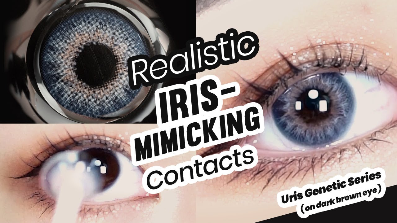 Uris Genetic Series Colored Contact Lenses Try-On | PinkyParadise