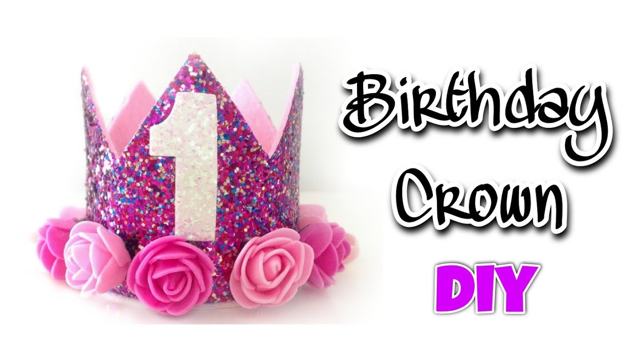 👑 Birthday Crown || Diy crown headband numeric for birthday Girl || Super Easy