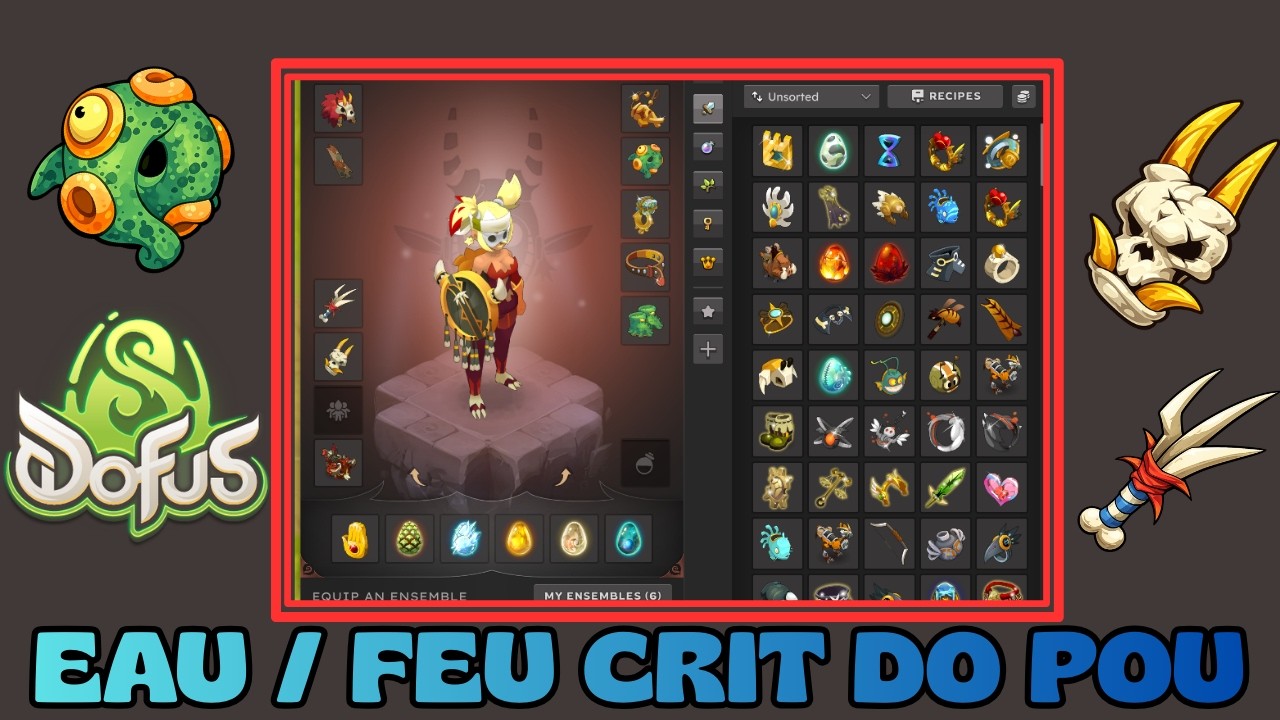 FEU / EAU CRIT DO POU ZOBAL Set Review | DOFUS 3.5 [DOFUS] [EN]