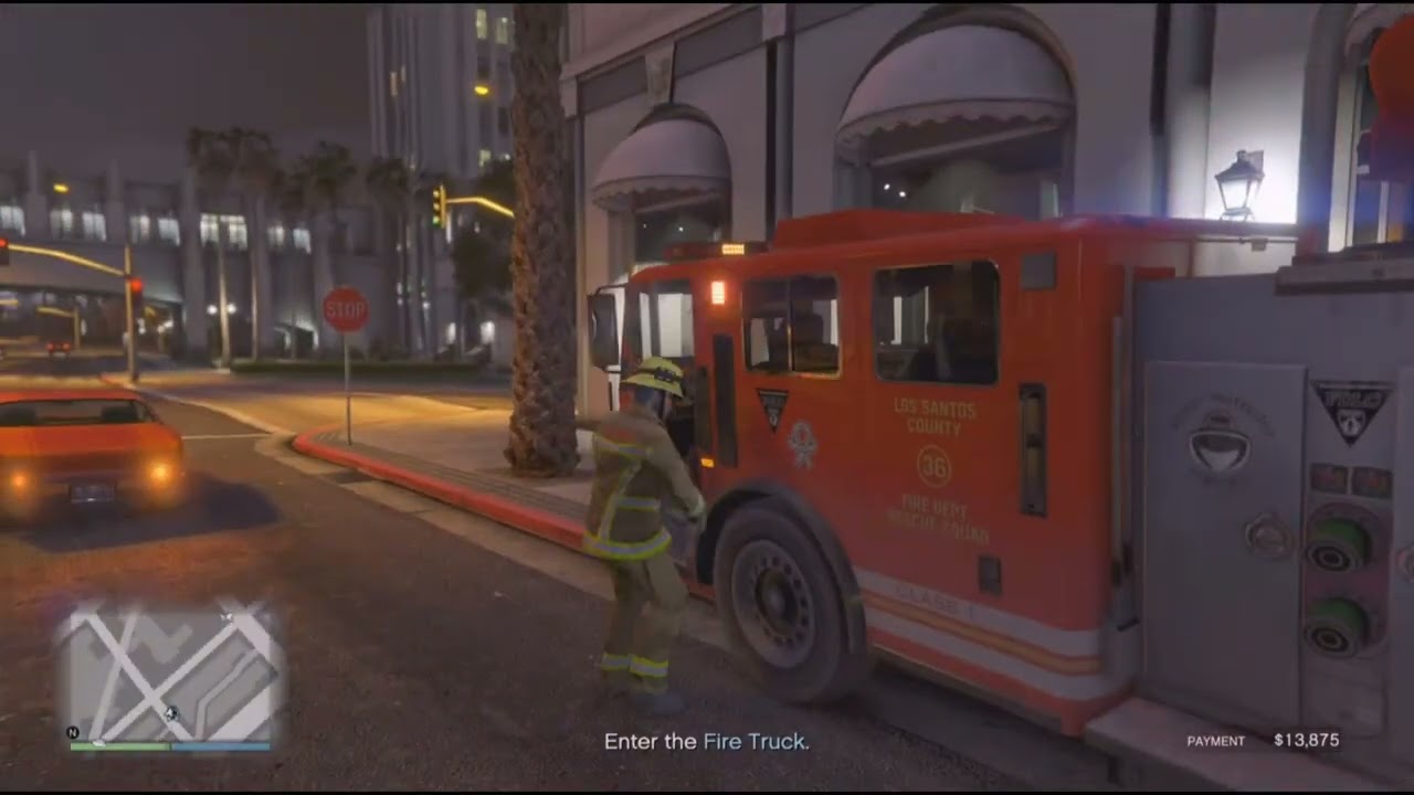 GTA Firefighter! 👨‍🚒 🚒 #gta #gtaonline #gta5 #gta5 #firefighter 