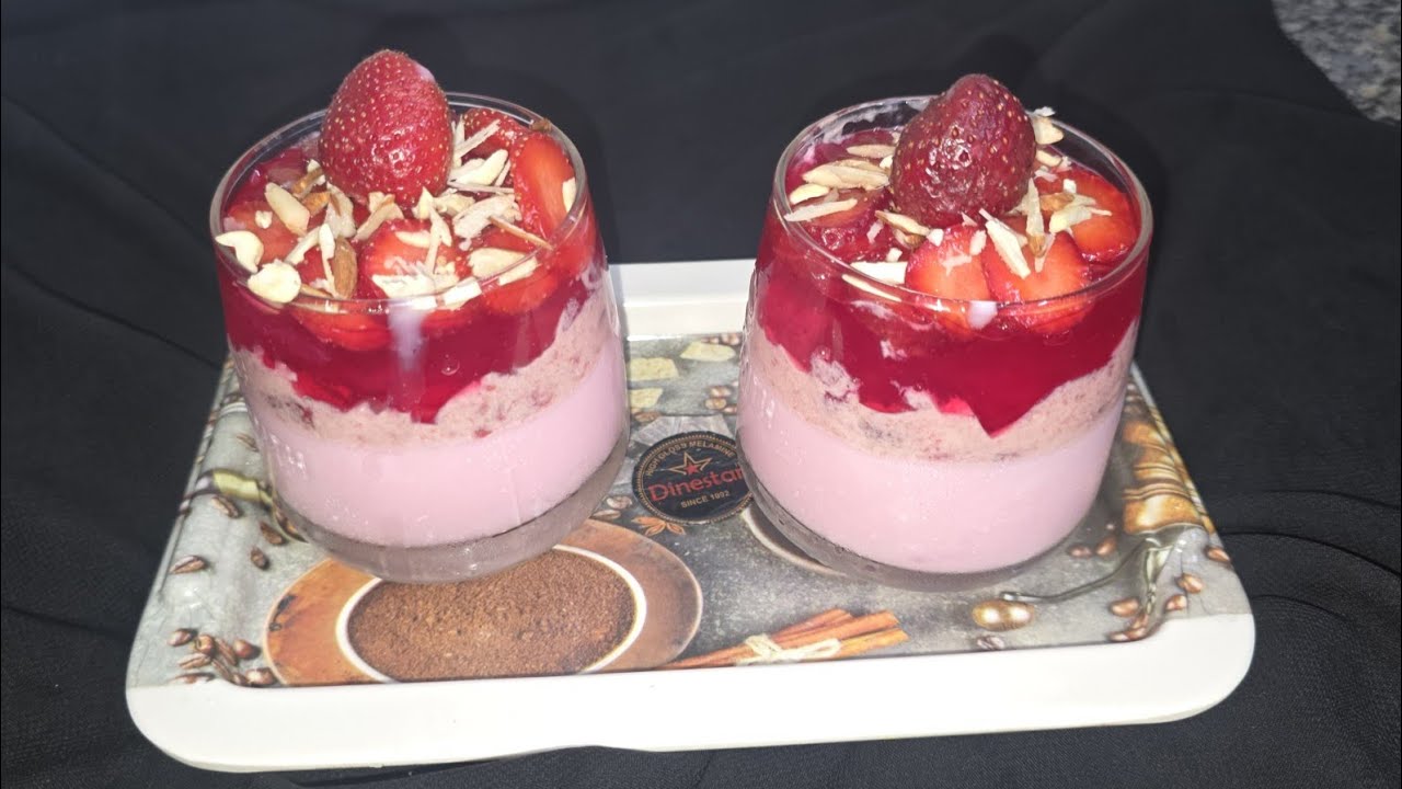 strawberry cream and chicken kandi recipe ramadan special|Nidaskitchen07|