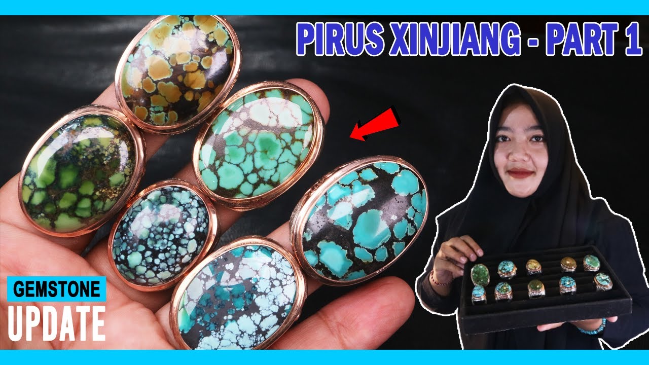 GEMSTONES UPDATE 24082023 - BATU PIRUS XINJIANG PART 1 - KUNING TOSKA HIJAU BIRU GRADASI URAT HITAM