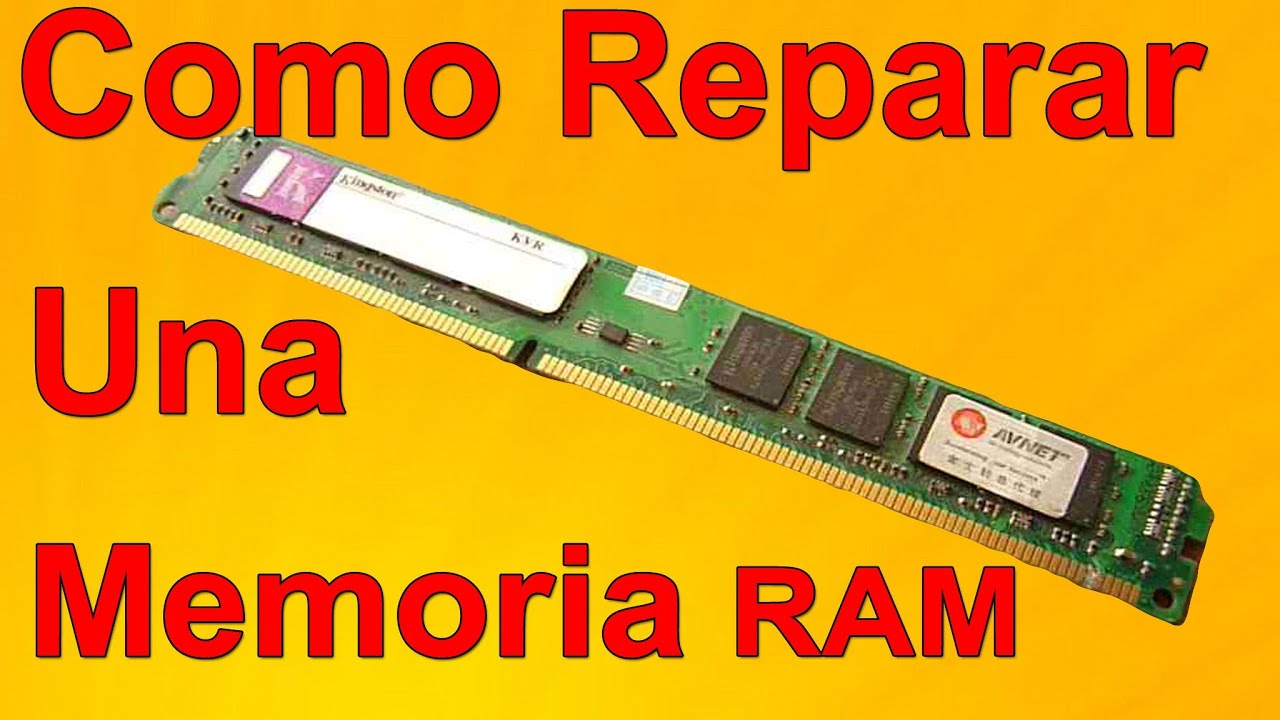 Cómo reparar una memoria RAM (Muy Fácil de hacer)