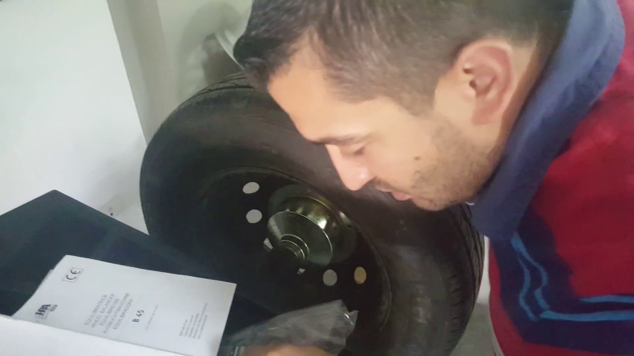 Calibration for wheel balancer B45 bravo line