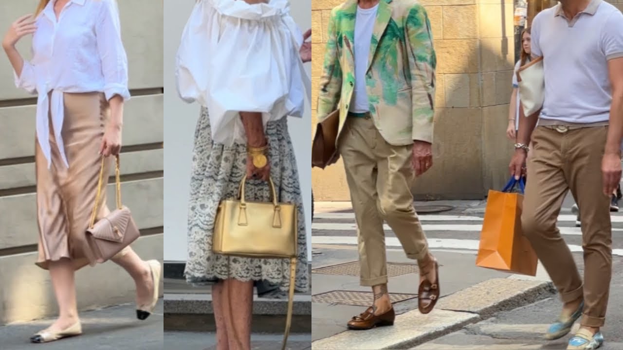 Milan Summer Outfits for All Ages🇮🇹 50 + and fabulous STREET STYLE #whatarepeoplewearing