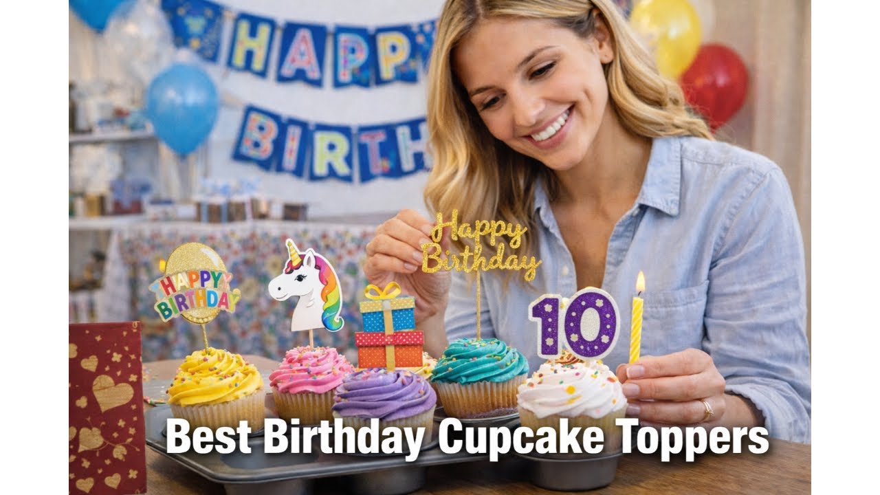 🧁 Piriuuo Happy Birthday Cupcake Toppers Review – Are They Worth It? Party Decor Before You Buy 🧁