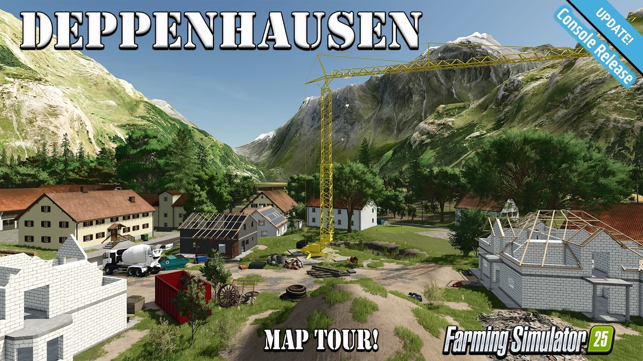 DEPPENHAUSEN?! NEW to CONSOLE MOD MAP! (TOUR/REVIEW!) Farming Simulator 25