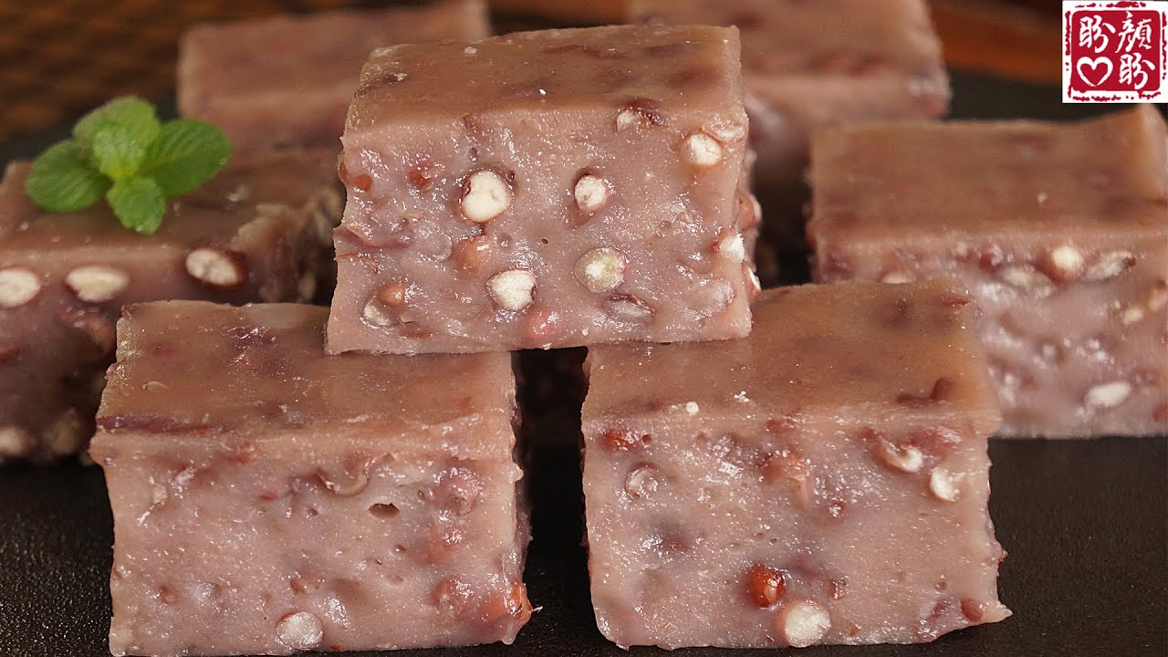 Red bean glutinous rice cake，红豆糯米糕，软糯Q弹，香甜可口，好吃不粘牙！做法简单零失败！