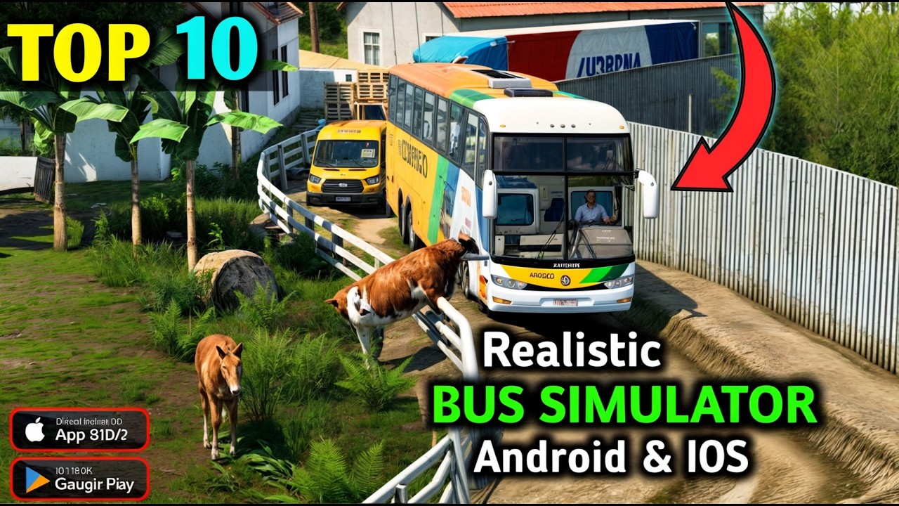 10 лучших игр-симуляторов автобусов для Android и iOS 🚌 #dwaytec #onroadgames