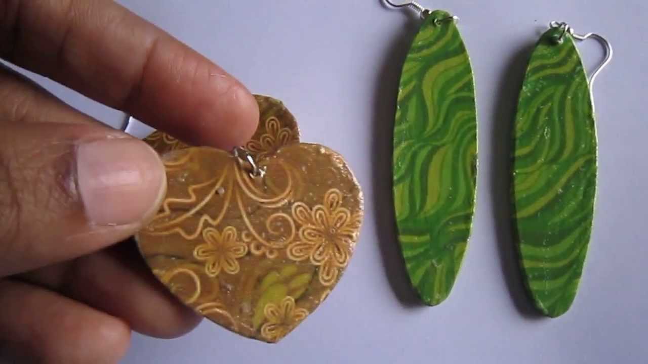 Handmade Jewelry - Card Paper Earrings (Album 4)