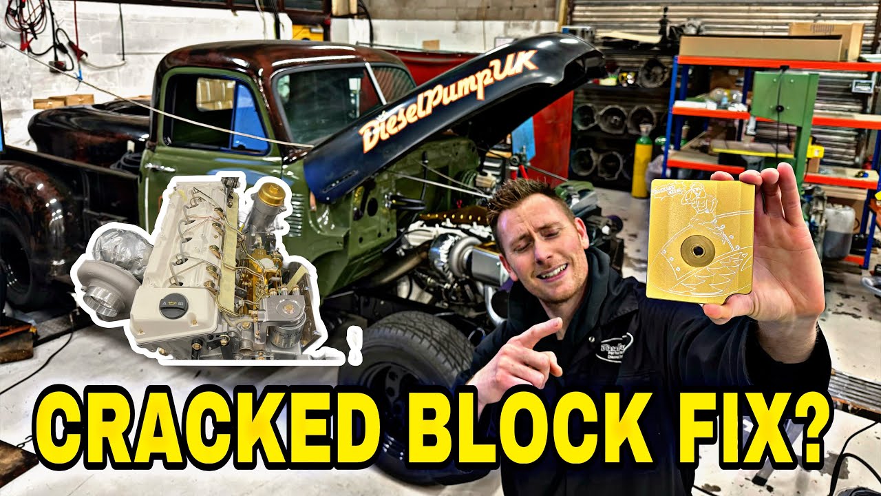Dieselpumpuk try FIX 500HP+ CRACKED ENGINE BLOCK  .... OM606 Frozen Diesel block, can this be saved?