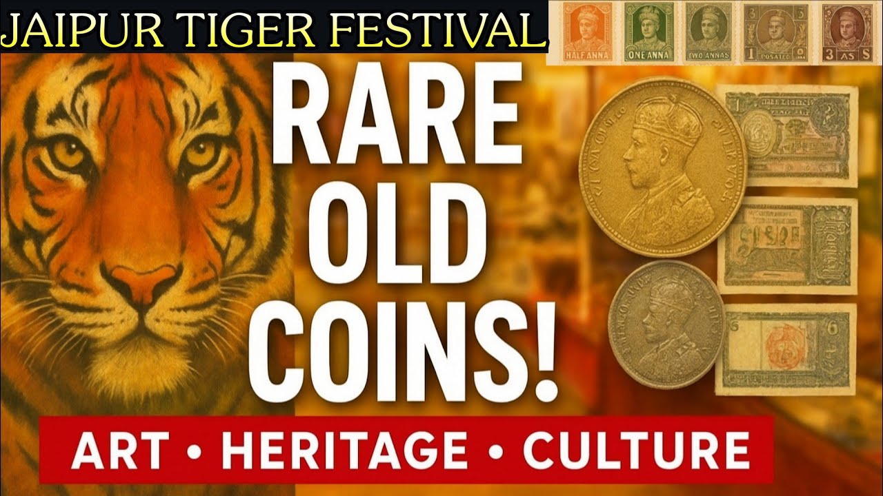 JAIPUR TIGER FESTIVAL 2025: ART HERITAGE CULTURE & RARE OLD COINS NOTES,STAMPS | WILDLIFE EXHIBITION