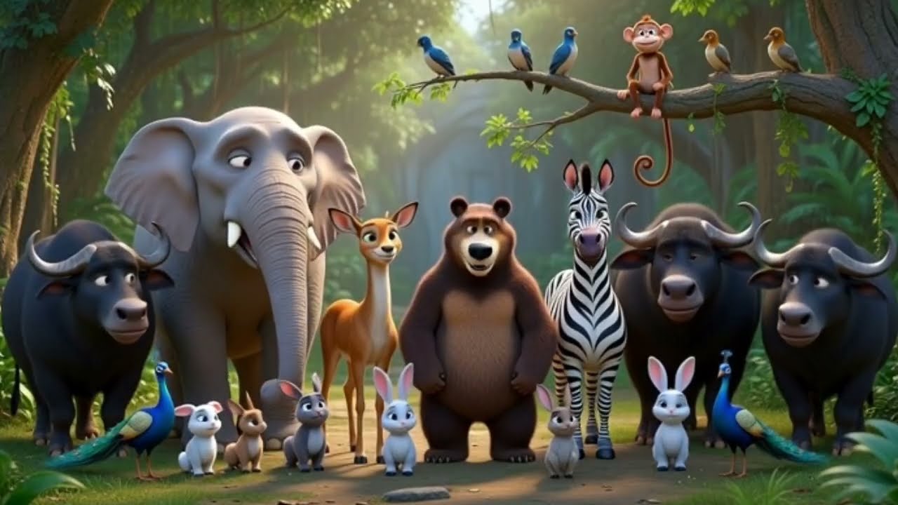 घमंडी शेर चालाक खरगोश||hindi kahani||animal cartoon story||hindi moral story#viral#animals#comedy