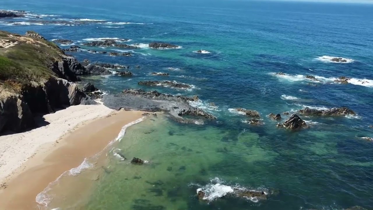 Beaches north of Almograve - Alentejo Portugal - 2023 (from above)