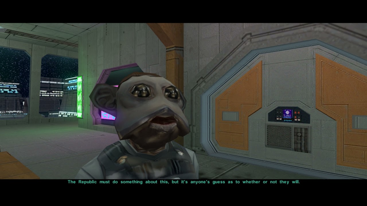 I protected another Sullustan from bullying - Star Wars KotOR 2