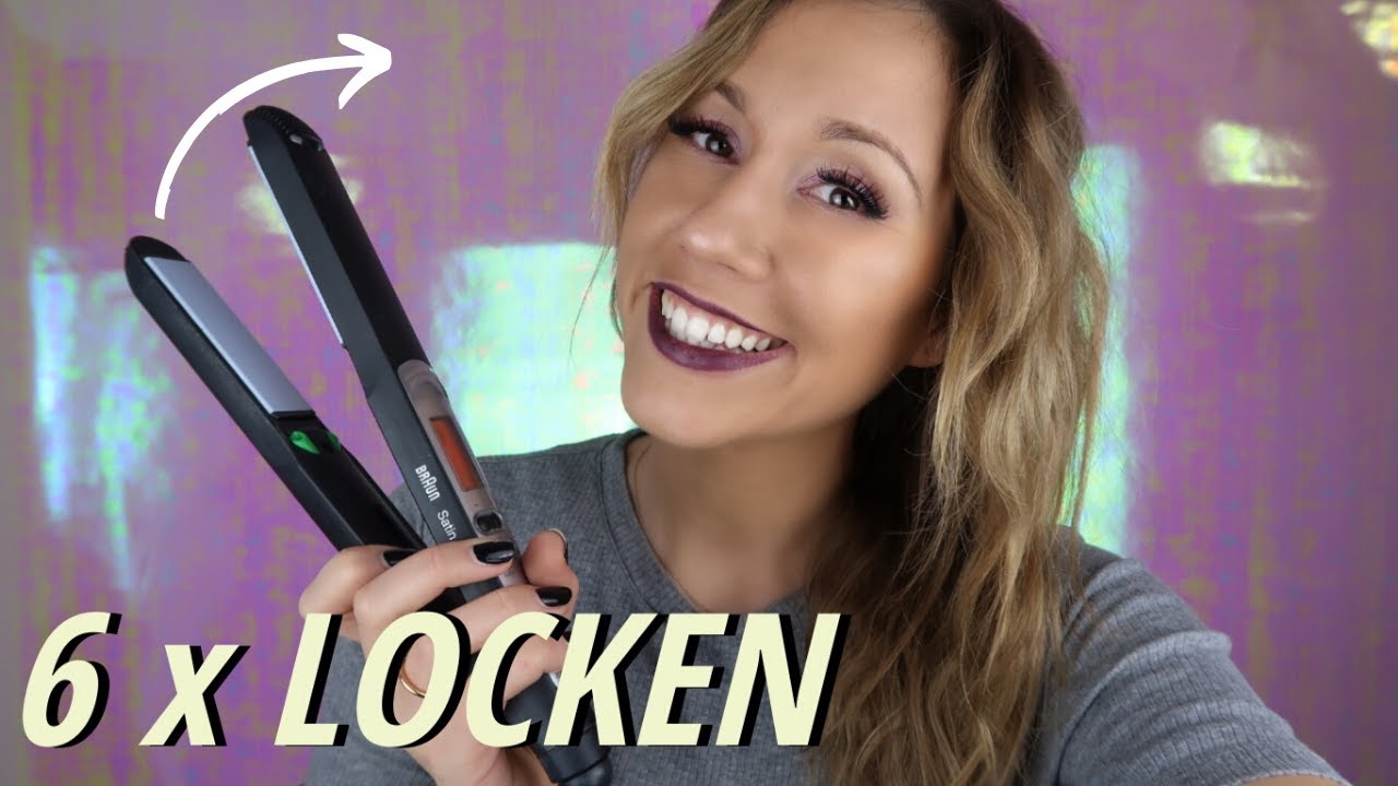 Locken mit Gl&auml;tteisen | 6 EASY Techniken| La Polcevita