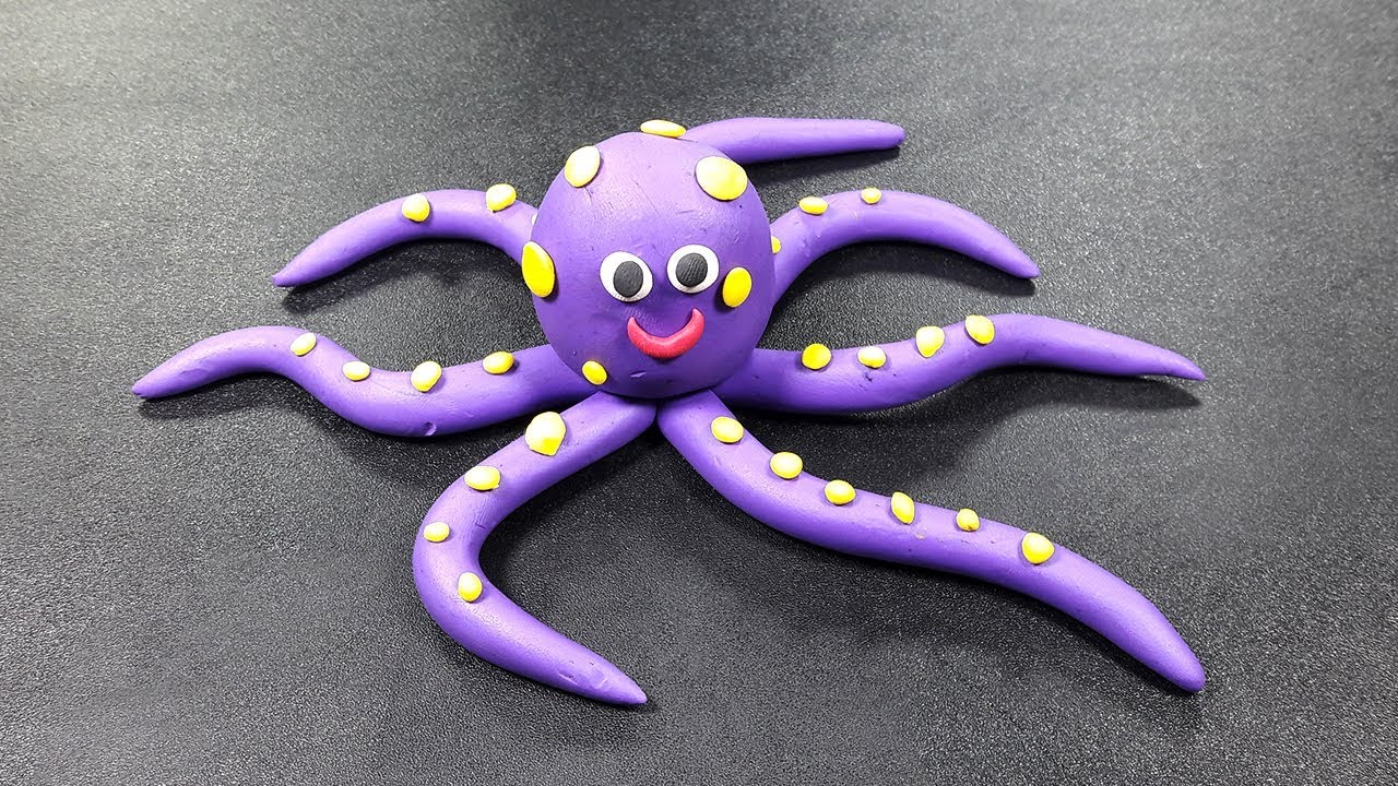 Octopus Clay Tutorial | Clay Toys Making For Kids | Polymer Clay Tutorial