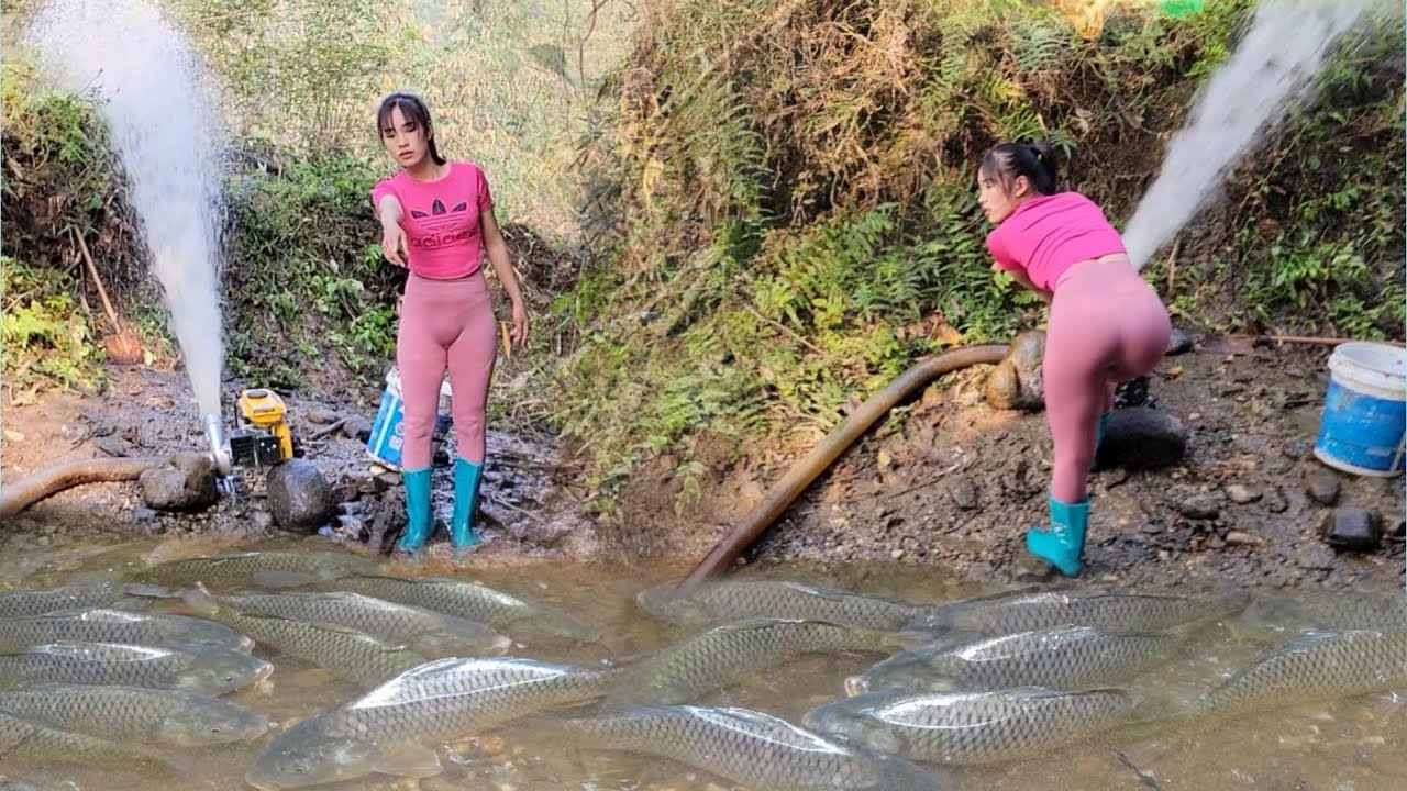 FULL VIDEO OF TRADITIONAL FISHING SKILLS: A Single Mother's 120 Day Giant Fish Catching Challenge