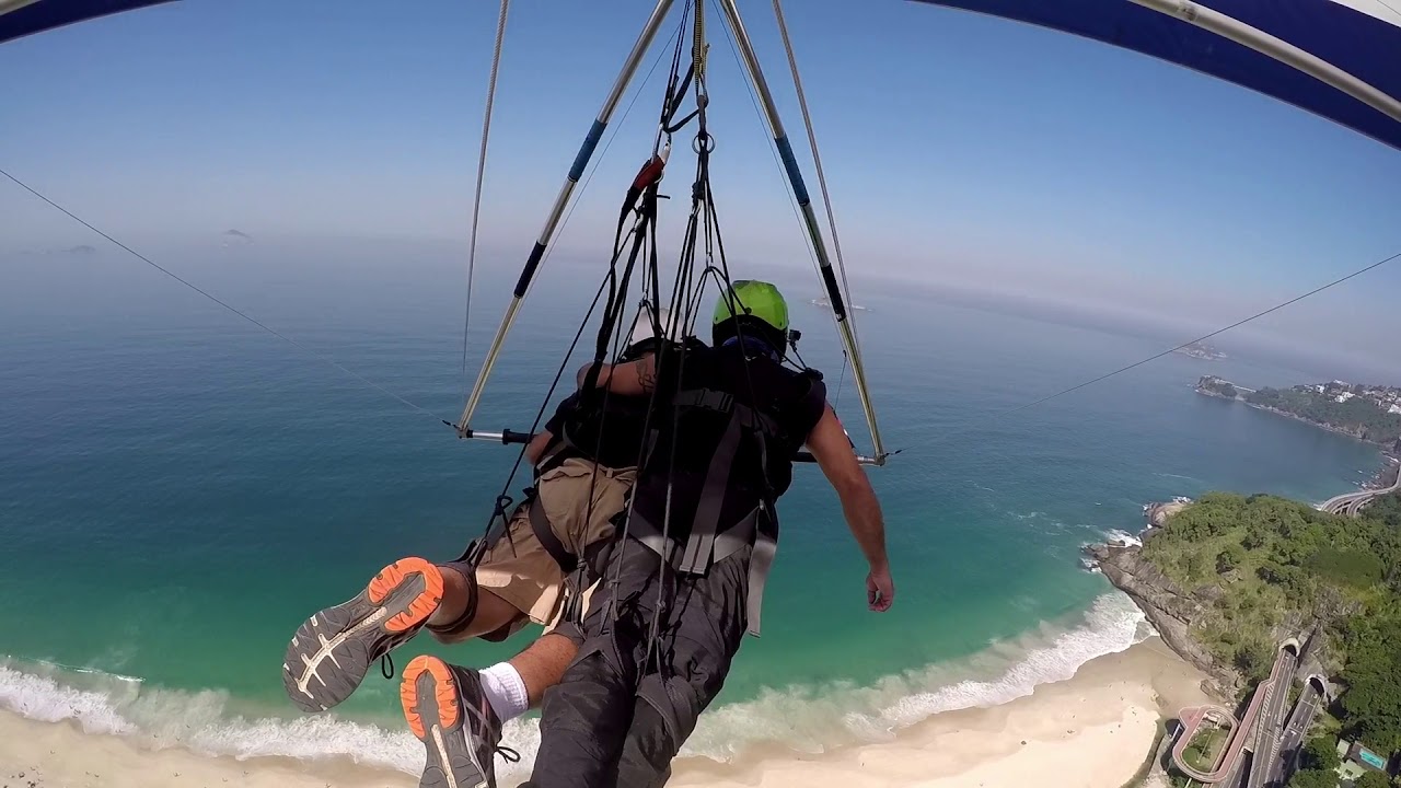 Vôo Asa Delta - Pedra Bonita - Praia de São Conrado - RIO