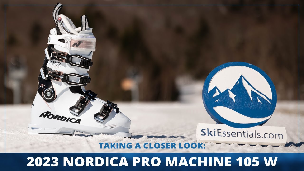 Краткий обзор горнолыжных ботинок Nordica Pro Machine 105 W 2023 года на SkiEssentials.com