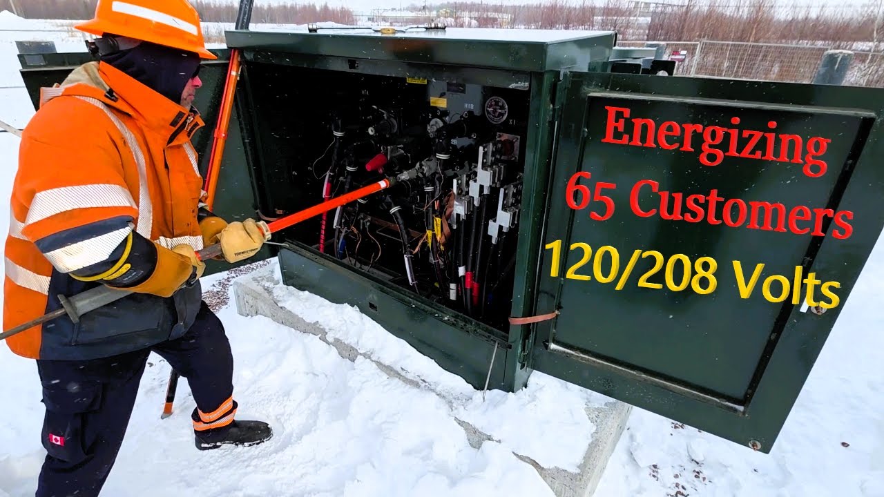 Hot stick work on Underground Powerlines.