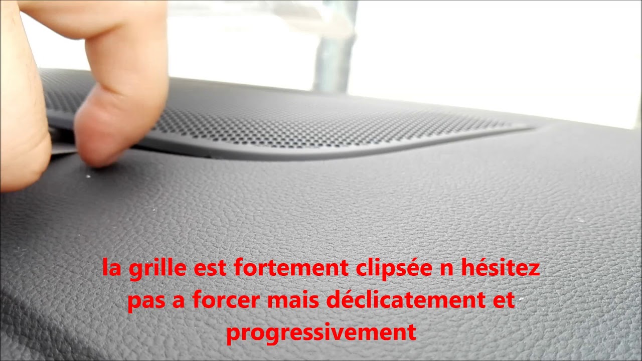 Tuto démontage tweeter avant Renault Megane 4/Disassembly front tweeter Renault Megane 4