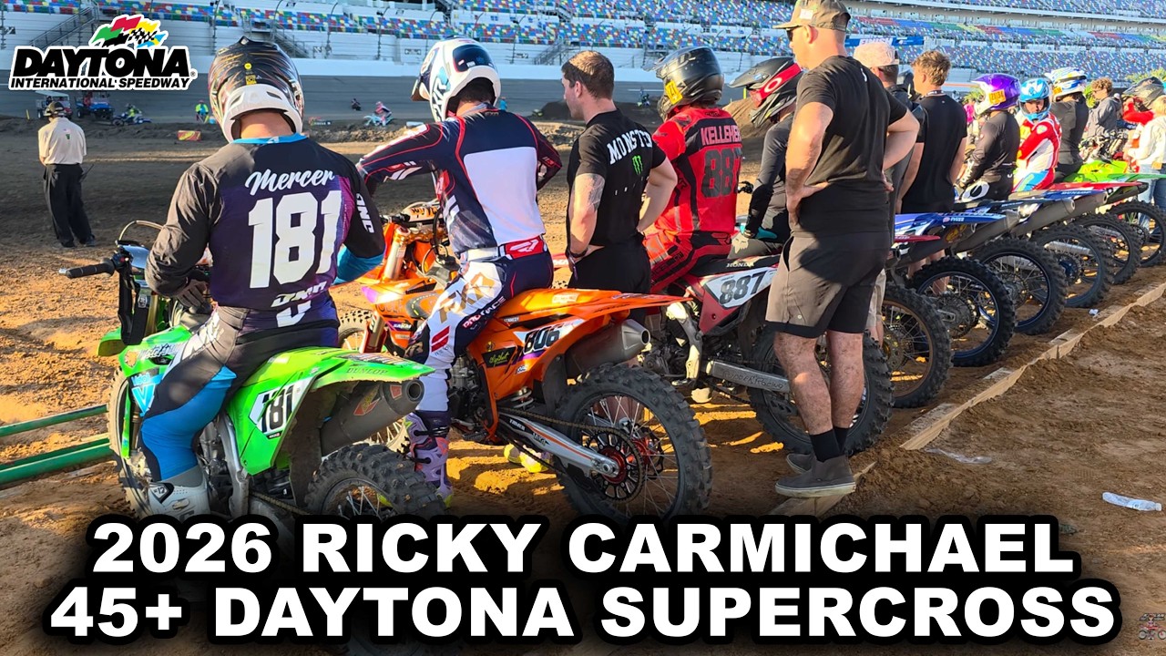 Шейн Келлехер побеждает в гонке Daytona Supercross 45+! Прямая трансляция с места старта гонки на...