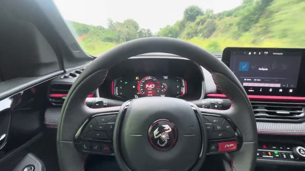 ACELERANDO PULSE ABARTH 2026 NO MODO POISON/VENENO #pulse #carros #abarth #backstage #fiat #fastback