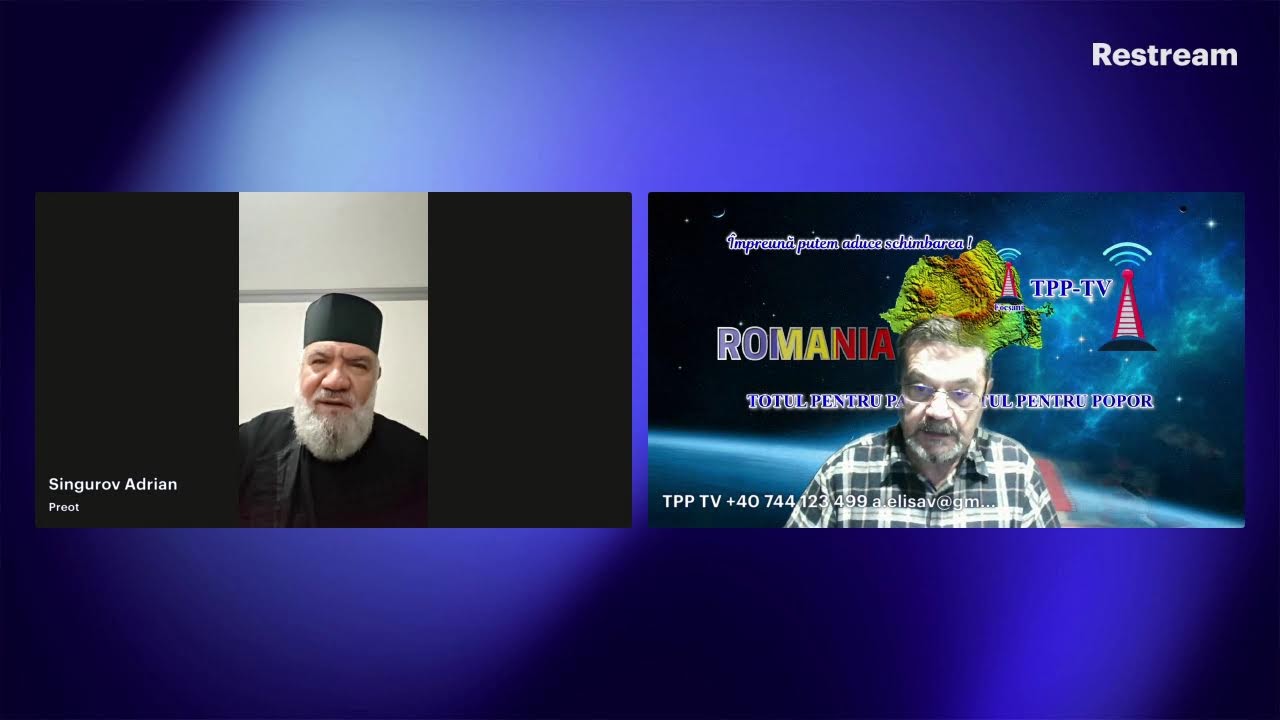 Astazi 21 Octombrie 2025 Despre Religie si Politica in Romania cu Preot Adrian Singurov.