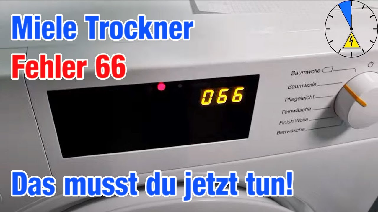 Miele F 66 Trockner Fehler - Das musst du jetzt machen T1