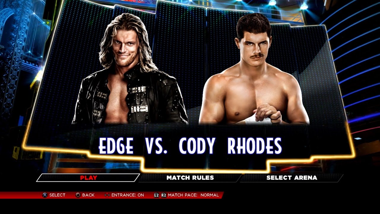 WWE 2K14 PS3 - Edge (WM 27) VS Cody Rhodes [2K][mClassic]