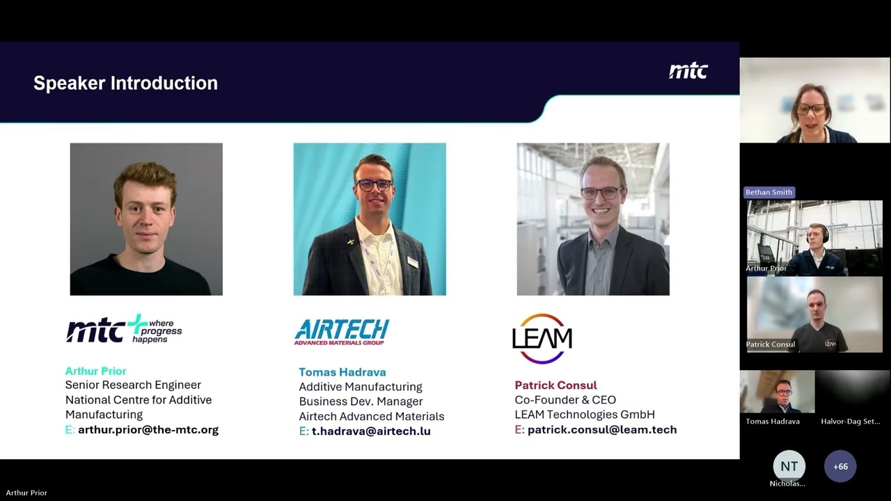 Large Format Additive Manufacturing Webinar: Trends, Challenges & Innovations | MTC, iMechE, AMUK