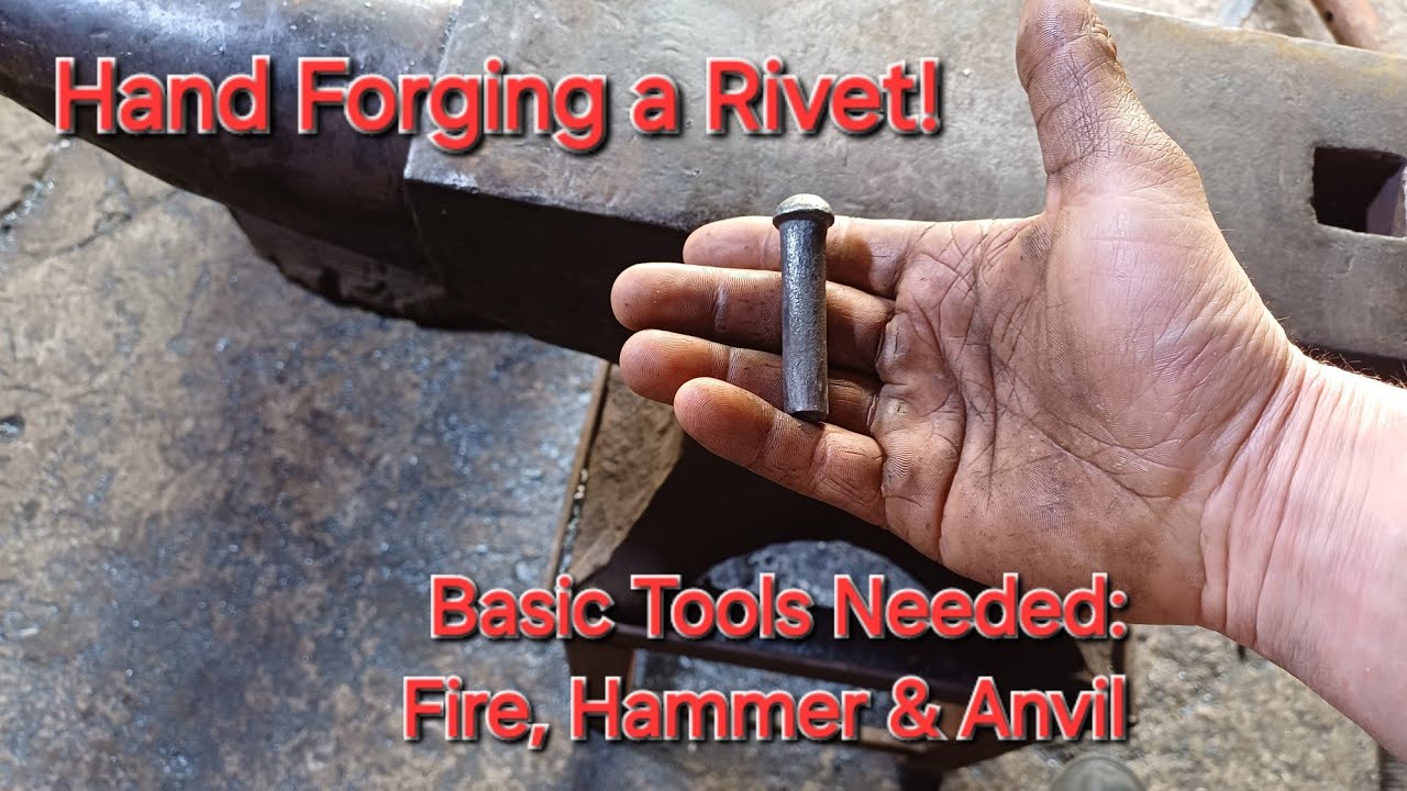 Blacksmithing Techniques: Making a Rivet on The Anvil