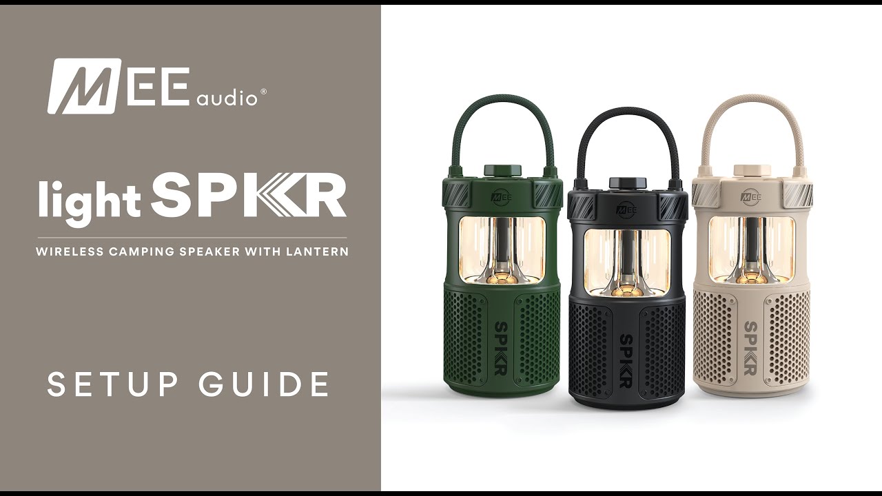Setup Guide: MEE audio lightSPKR Bluetooth Camping Speaker with Built-in Lantern
