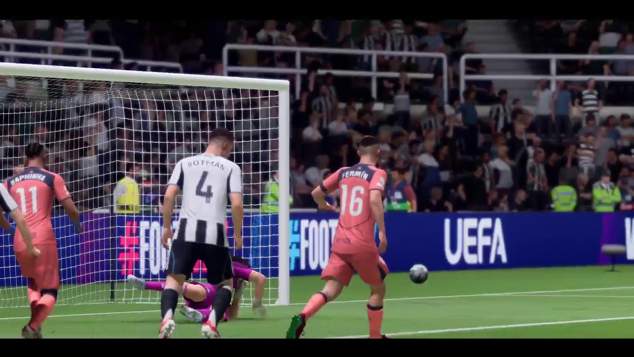 New Castle United X FC Barcelona  UEFA Champions LEAGUE  1 Mão  Oitavos Final  EA FC 26 Ps4 Gameplay