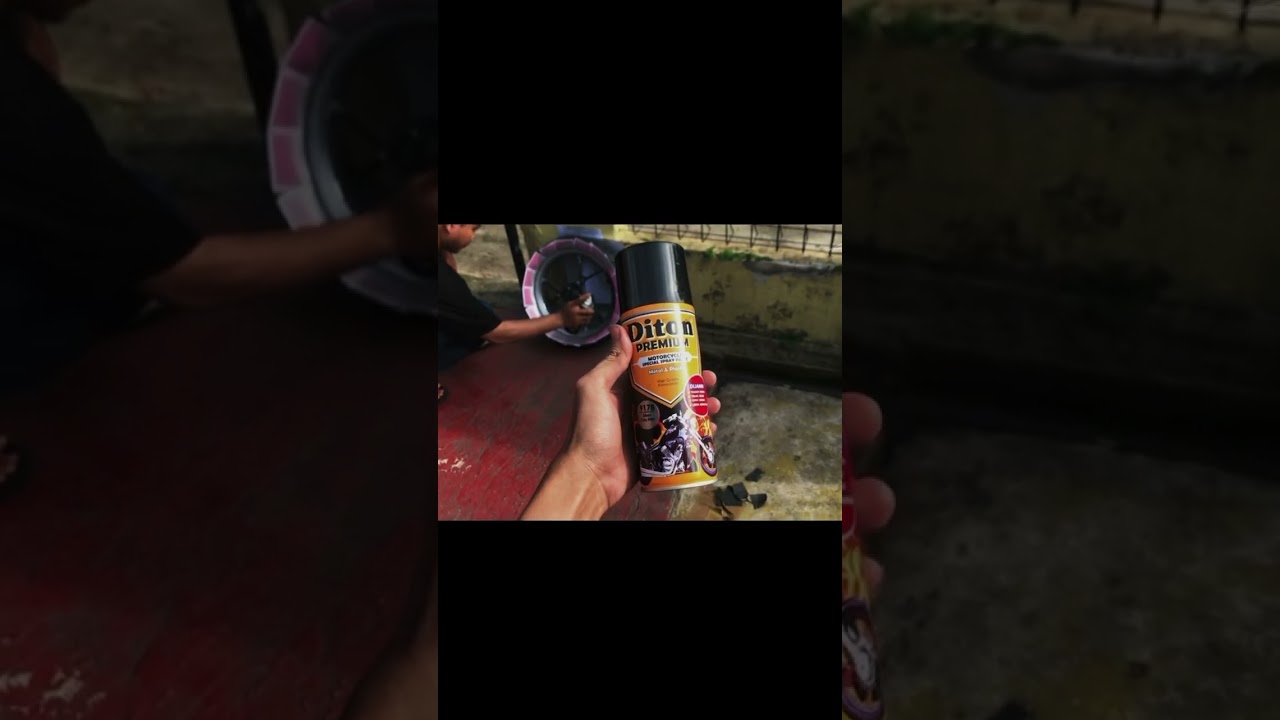 Repaint velg yamaha lexi warna silver grey 