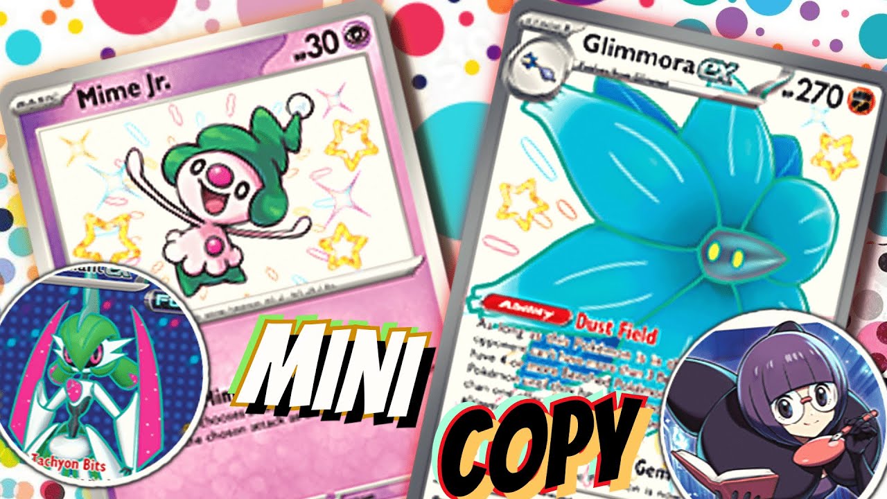Mime Jr. Deck. 🤹🃏 Copycat Meme! W/ Glimmora ex, Iron Valiant ex & Grabber. PTCGL Paldean Fates