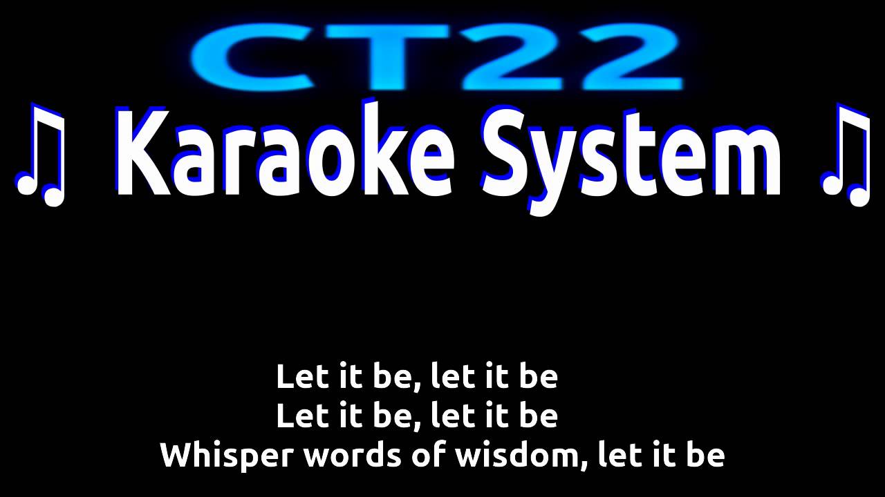 The Beatles - Let it Be KARAOKE GUITAR REQUEST