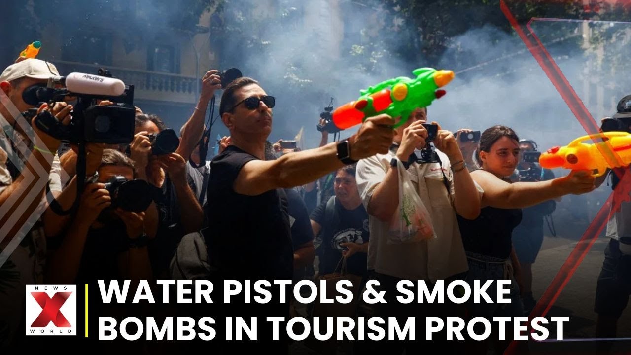 Barcelona Residents Protest Tourism Surge With Symbolic Hotel Evictions |    NewsX World