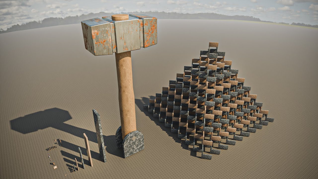 Largest Pyramid VS Largest Hammer