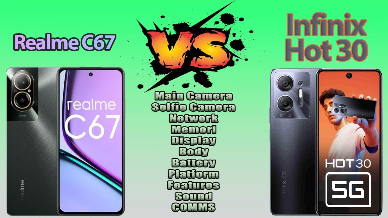 Realme C67 Vs Infinix Hot 30 Comparison