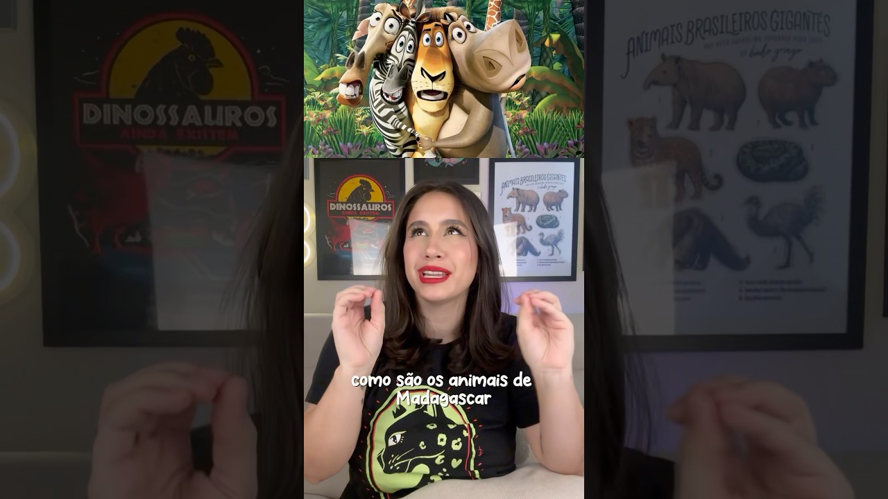Como s&atilde;o os animais de Madagascar 3 na vida real 🦁