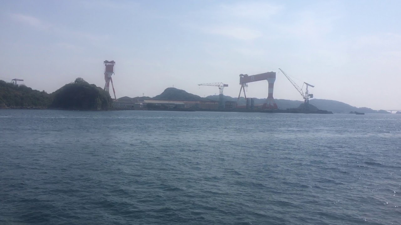 九州商船ジェットフォイル 船窓 長崎→福江/ 五島列島(福江島) 長崎1450発