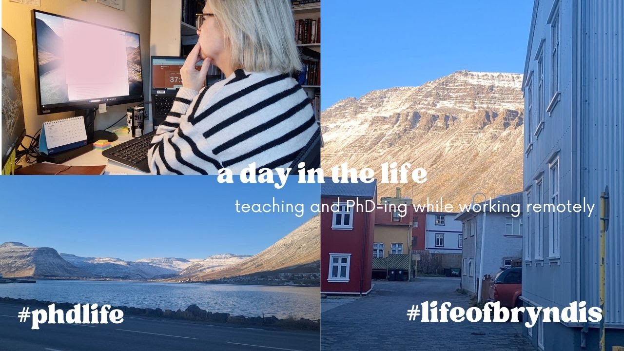 A day in the life - teaching and PhD-in while working remotely