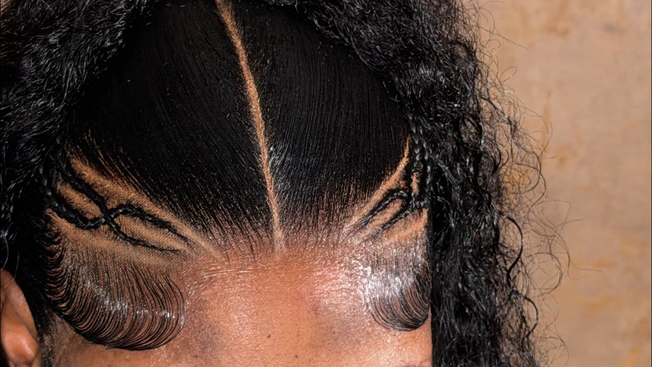 🔥SIMPLE style on curly frontal wig install 