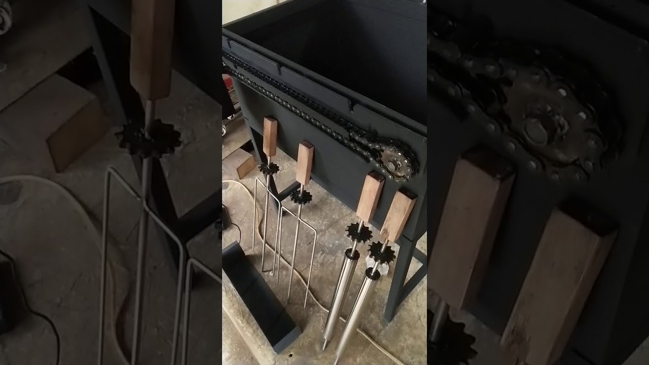 pemanggangan model box ayam guling dan samsam